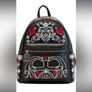 darth vader floral embroidered loungefly